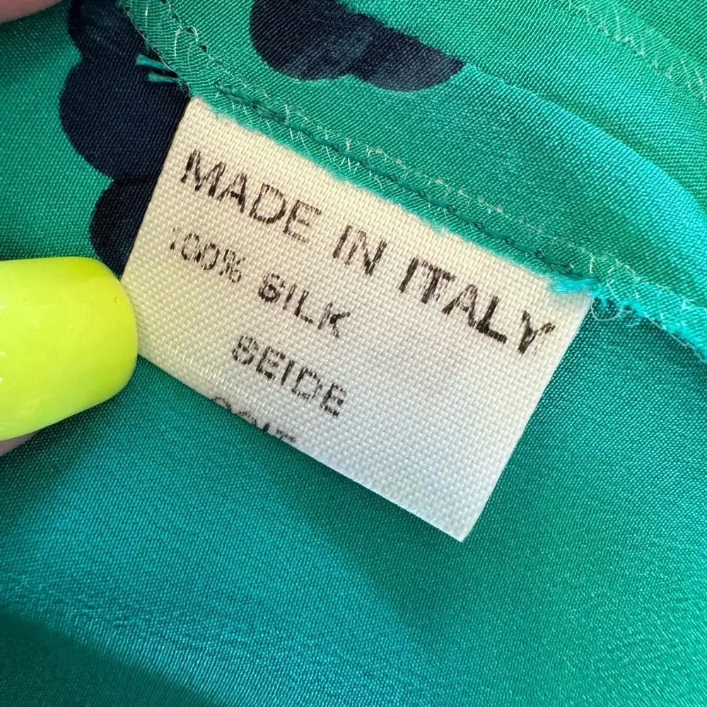 Italian Silk Floral Topper Blouse - Picture 8 of 8